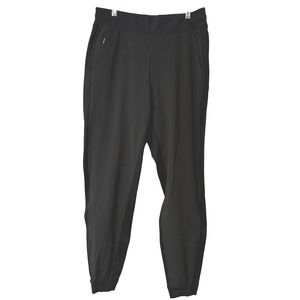 Athleta Textured Brooklyn Jogger Pants Black Womens Size 2 Athleisure Casual